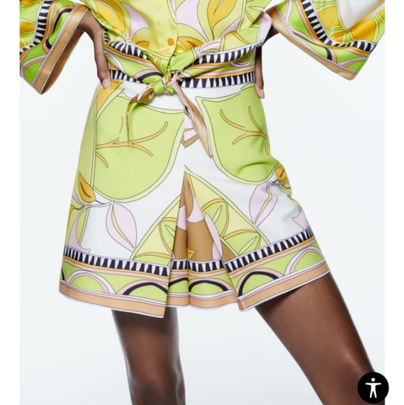 NWT Zara printed skort xs - Picture 3 of 5